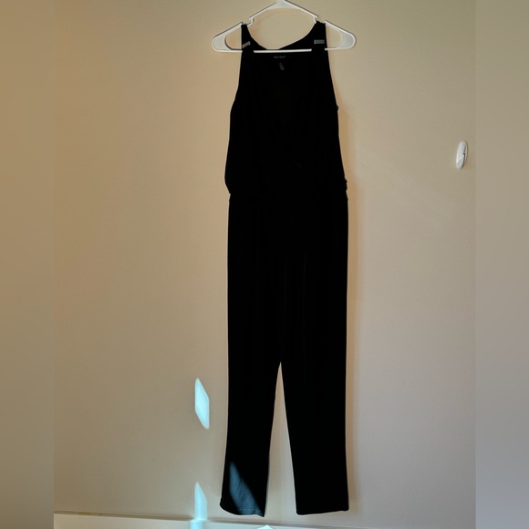 WHBM black sleeveless jumpsuit.  Size 12.  Lightweight and perfect for summer. - Picture 3 of 3